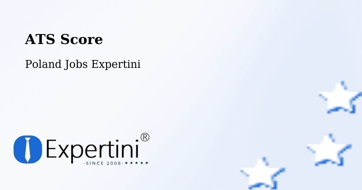 Resume ATS Score & Job Description Match Tool – Płońsk - Poland Jobs Expertini